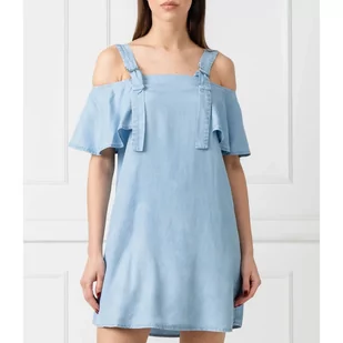 GUESS Sukienka Lana | denim - Sukienki - miniaturka - grafika 1