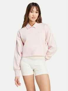 adidas Bluza ALL SZN French Terry IY6795 Różowy Regular Fit - Bluzy damskie - miniaturka - grafika 1
