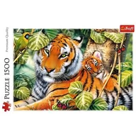 Puzzle - Trefl Puzzle 1500 Dwa tygrysy - miniaturka - grafika 1