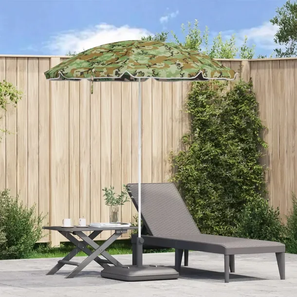 vidaXL Parasol plażowy z aluminiowym słupkiem w kamuflażu 240 cm