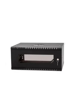 NETRACK ECO-Line Rack 19inch 4U/450mm - Kolor: CZARNY glass door - Szafy rack - miniaturka - grafika 1