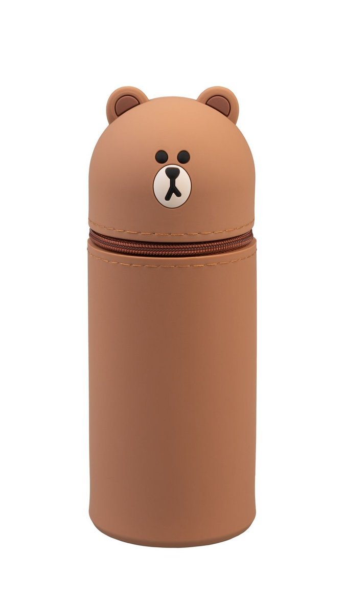 Piórnik szkolny Line Friends Brown tuba na przybory dla chłopca
