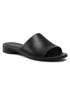 Klapki i japonki damskie - Ecco Klapki W Flat Sandal II 20840301001 Czarny - grafika 1