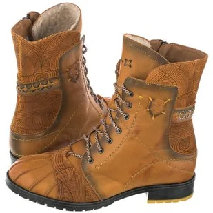 Botki Musztardowe 03961-07/00-4 (MA538-c) Maciejka - Botki damskie - miniaturka - grafika 1