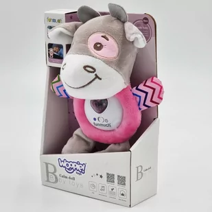 WOOPIE Interaktywny Pluszak Przytulanka dla Niemowląt Światło Dźwięk Byczek Gryzak Usypiacz - Zabawki interaktywne dla dzieci - miniaturka - grafika 6