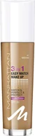 Podkłady do twarzy - Manhattan Manhattan, Easy Match 3 In 1, Liquid Foundation, 41, Mocha, SPF 20, 30 ml For Women - miniaturka - grafika 1