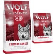 Sucha karma dla psów - 12 + 2 kg gratis! Wolf of Wilderness karma sucha dla psa, 14 kg - "Crimson Sunset", jagnięcina i mięso kozie - miniaturka - grafika 1