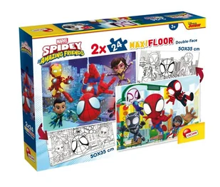 Puzzle dwustronne, Lisciani, Spidey, 48 el. - Puzzle - miniaturka - grafika 1