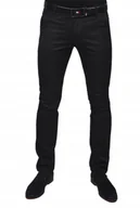 Spodnie męskie - Eleganckie spodnie męskie czarne casual r.41/34 - miniaturka - grafika 1