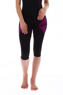 Getry Termoaktywna Damskie Viking Etna 3/4 Pants 46 Czarno/Różowy - Spodnie sportowe damskie - miniaturka - grafika 1