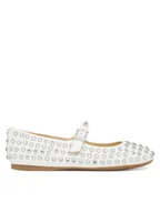 Baleriny - Guess Baleriny FLTKDL ELE02 Biały - miniaturka - grafika 1