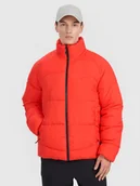 Kurtki męskie - 4F Kurtka puchowa z wypełnieniem syntetycznym męska - czerwona XXL - miniaturka - grafika 1