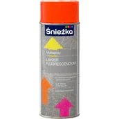 Farby i lakiery w sprayu - Śnieżka Multispray Lakier Fluorescencyjny 400 ml pomarańczowy - miniaturka - grafika 1