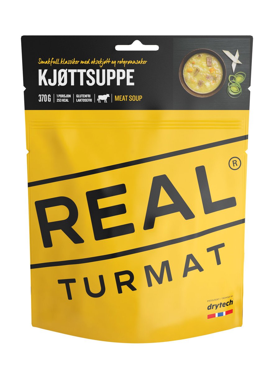 Real Turmat Zupa z Wołowiną liofilizowane danie bez laktozy i mleka
