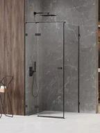 Kabiny prysznicowe - New Trendy Czarna kabina prysznicowa lewa 90x70 EXK-6855 Avexa Black XR - miniaturka - grafika 1