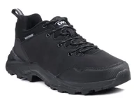 Buty trekkingowe męskie - Buty trekkingowe męskie ekoskóra DK 17123 sportowe czarne outdoor-45 - miniaturka - grafika 1
