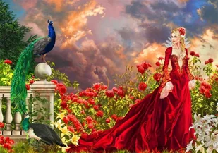 Bluebird Puzzle Puzzle 1500 Piękność w czerwonej sukni - Bluebird Puzzle - Puzzle - miniaturka - grafika 2