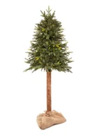 Choinki - Choinka sztuczna na pniu 150 cm świerk naturalny ze stojakiem nowoczesny UNIWERSALNY - miniaturka - grafika 1
