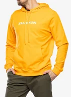 Bluzy sportowe męskie - Bluza z kapturem Salomon Logo Perf HD - zinnia - miniaturka - grafika 1