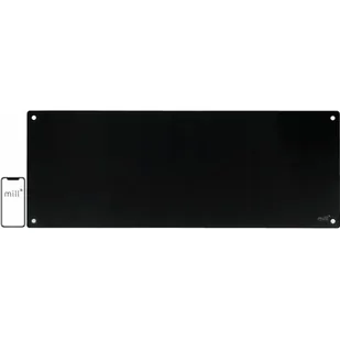 Mill Glass grzejnik konwekcyjny 1200 W z wyświetlaczem LED czarny GL1200WIFI3BLACK - Ogrzewanie przenośne - miniaturka - grafika 1