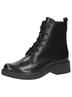 Botki damskie - Caprice Damskie sztyblety Lace Boot Heel 9-25107-43, Black Nappa, 39 EU, Czarna papka, 39 EU - miniaturka - grafika 1