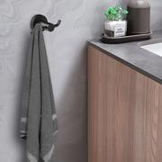 Wieszaki łazienkowe - Wieszak haczyk na ręczniki łazienkowy GIARAS czarny - miniaturka - grafika 1