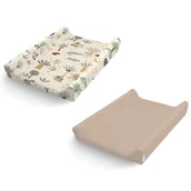 Przewijaki - Pokrowiec na przewijak z bawełny organicznej 2-pak Zabawa w Tropikach, Albero Mio - miniaturka - grafika 1