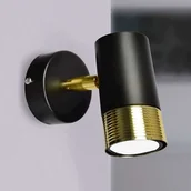 Lampy ścienne - Milagro Kinkiet DANI BLACK/GOLD 1xGU10 MLP6237 - miniaturka - grafika 1