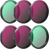 Akcesoria do drona - ZESTAW 6X FILTR POLARYZACYJNY CPL + ULTRAFIOLETOWY UV + SZARY ND8 ND16 ND32 ND64 DO DJI OSMO ACTION 3, 4, 5PRO - miniaturka - grafika 1