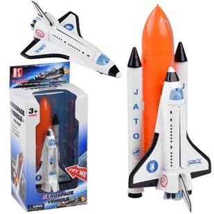 DLA NAJMŁODSZYCH KOSMICZNY RAKIETA ŚWIATŁO DŹWIĘK - Samoloty i helikoptery - miniaturka - grafika 1
