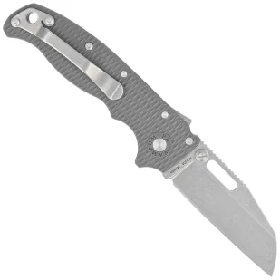 Nóż składany Demko AD20.5 Shark Foot Grey Grivory, Stonewashed AUS10A by Andrew Demko (205-10A-SFGRY) - Noże - miniaturka - grafika 3