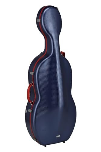 GEWA FUN Series etui z poliwęglanu 4/4 niebieskie/czerwone, wyposażenie wewnętrzne czarne, 2 zdejmowane paski plecaka, torba na akcesoria, wyściełane zawieszenie, dodatkowy uchwyt boczny