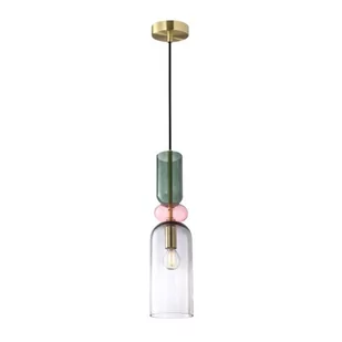 Manso lampa wisząca 1xE14 złota PND-37462D-MC-GD - Lampy sufitowe - miniaturka - grafika 1