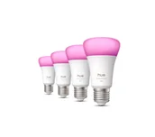 Systemy inteligentnych domów - Philips Hue White and Colour Ambiance A60 E27 4szt. - miniaturka - grafika 1