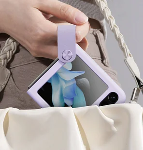 Etui z zawieszką i podstawką Nillkin Flex Flip do Samsung Galaxy Z Flip 5 - czarne - Etui i futerały do telefonów - miniaturka - grafika 9