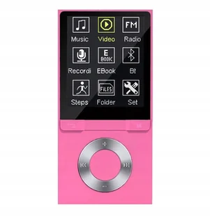 Odtwarzacz MP4 B6 16GB bluetooth microSD MP3 różowy - Odtwarzacze MP3 - miniaturka - grafika 1