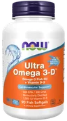 Witaminy i minerały - Now Foods FOODS Ultra Omega 3-D Omega-3 Fish Oil+Vitamin D3 90caps - miniaturka - grafika 1