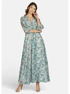 Sukienki - Kleo Sukienka w kolorze turkusowym - miniaturka - grafika 1