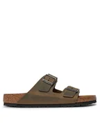 Klapki i japonki męskie - Birkenstock Klapki Arizona 1027022 Khaki - miniaturka - grafika 1