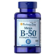 Witaminy i minerały dla sportowców - Puritan's Pride B-50 B-Complex Vitamin - 100caplets - miniaturka - grafika 1