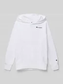 Swetry dla chłopców - Bluza z kapturem z haftami z logo i kieszenią kangurka - miniaturka - grafika 1