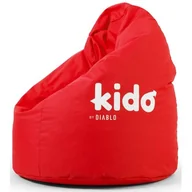 Fotele gamingowe - Pufa DIABLO CHAIRS Kido Czerwony - miniaturka - grafika 1