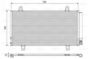 Chłodnica klimatyzacji VALEO 822580 8846006230 TOYOTA - Chłodnice - miniaturka - grafika 1