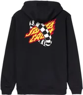 Bluzy męskie - bluza męska SANTA CRUZ GOAL FLAME HOOD Black - miniaturka - grafika 1