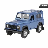Zabawki interaktywne dla dzieci - Autko model 1:34 Land Rover Defender niebieski - miniaturka - grafika 1