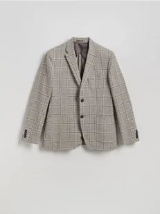 Reserved - Marynarka slim fit z lnem - beżowy - Kurtki męskie - miniaturka - grafika 1