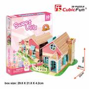 Puzzle - Puzzle 3D Sweet Villa Domek dla lalek 84 elementy - miniaturka - grafika 1