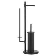 Stojaki i wieszaki na papier toaletowy - Stojak na papier toaletowy i szczotkę WC 3w1 - Yoka - miniaturka - grafika 1