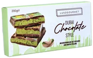 Czekolada - Lusogourmet, czekolada dubajska mleczna, pistacje i kunafa, 200g - miniaturka - grafika 1
