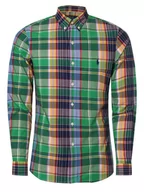 Koszule męskie - Polo Ralph Lauren - Koszula męska  Slim Fit, niebieski|zielony|wielokolorowy - miniaturka - grafika 1